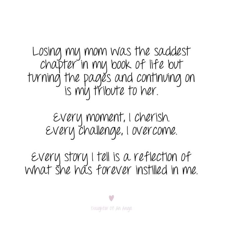 a poem written in black ink on white paper with the words losing my mom was the saddest