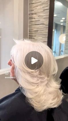 Medium Length Fine Hair, Full Haircut, Balayage Layers, Shorthair Bangs, Platinum Hair Color, Love Reels, Highlights Balayage, Full Bangs, Haircut Tutorial