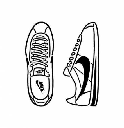 Drawing Nike Shoes, Nike Shoes Ideas, Cortez Sneakers, Adidas Superstar Pink, Sneakers Illustration, Ideas Illustration, Sneakers Drawing, Sneakers Outfit Summer, Shoes Ideas