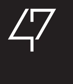 the number seven logo on a black background