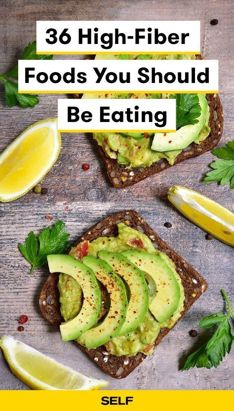 an avocado sandwich with the words,'high fiber foods you should be eating '