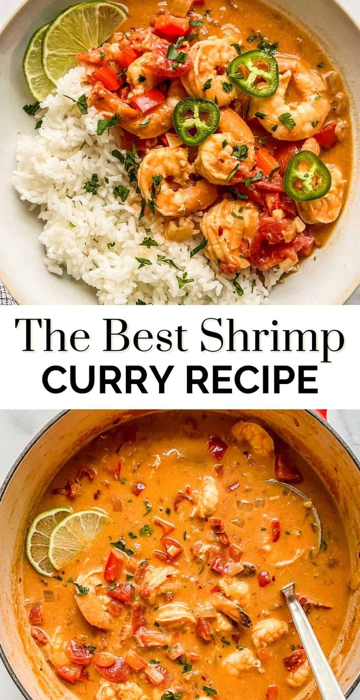 the best shrimp curry recipe with rice and limes