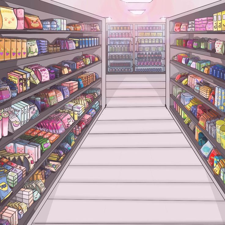 #rosa Anime Supermarket, Supermarket Background, Gacha Life Backgrounds, Cool Colorful Backgrounds, Gacha Backgrounds Outside, Greenscreen Ideas, Gacha Background, Gacha Backgrounds, Futurisme Retro