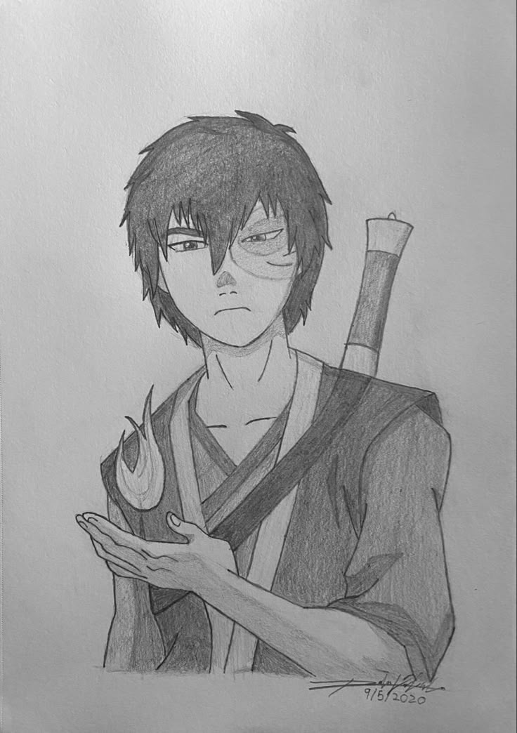 Zuko Drawing Pencil, Avatar Characters Drawing, Avatar Ang Drawing, How To Draw Avatar Characters, Drawing Avatar, Avatar Last Airbender Drawing, Avatar Zuko Drawing, Avatar The Last Airbender Drawings Easy, Aang Sketch