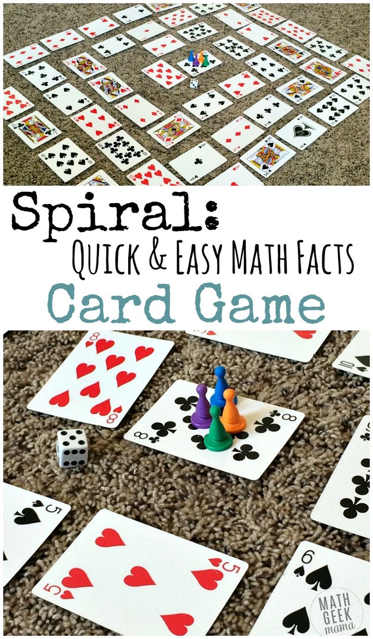 some cards that have been made to look like playing cards with the words spiral quick and easy