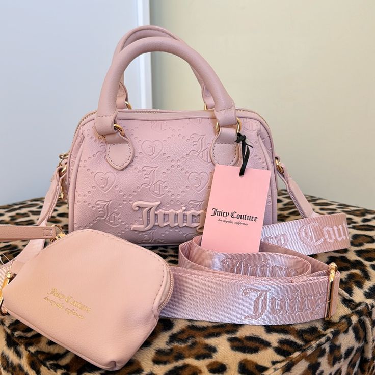 It’s A Mini Bag Color: Pink Clay Barbie Stuff, Couture Bags, Juicy Couture Bags, Pink Clay, Miraculous Ladybug, Juicy Couture, Mini Bag, Satchel, Bag Lady