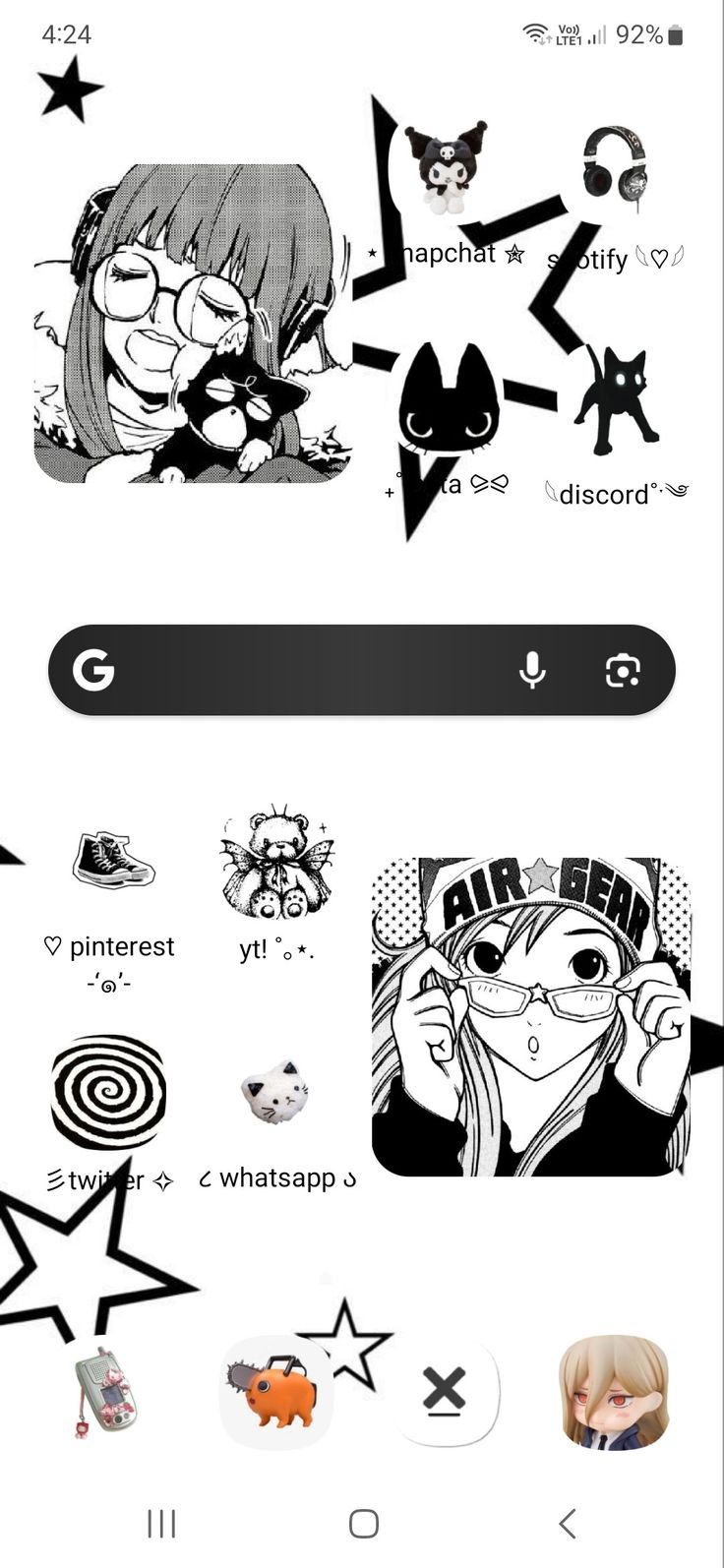 by me! (^ー^) @f4erymoonz ⋆ #ios #android homescreen layout anime cute manga aesthetic dark ios 14 samsung Dark Anime Homescreen Layout, Tablet Homescreen Ideas, Dark Homescreen Layout, Dark Homescreen, Android Homescreen, Iphone Layouts, Manga Aesthetic, Phone Layouts, Homescreen Ideas