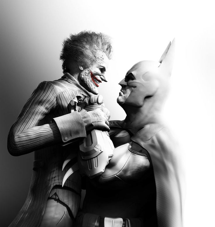 an image of a man and woman in the dark knight movie scene with one being hugged by another