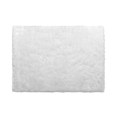 a white rug on a white background