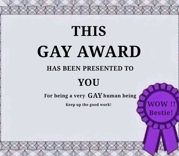 this is an award for being a very human being