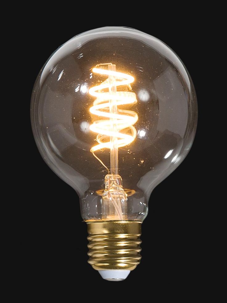 LED Vintage Style Light Bulb, G25, Medium Size (E26) Spiral Filament Vintage Light Bulbs, Candle Types, Vintage Bulbs, Edison Lighting, Light Bulb Lamp, Lamp Socket, Antique Lamps, Lamp Parts, Edison Bulb