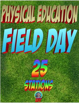 Field Day is sure to be here before we know it!  Wouldn't it be fun to try a completely different Field Day this year?  One that would make your students wish it would never end!  

This product is a map and explanation of 25 Field Day stations.  Each station is fully explained, mapped out and organized for optimal success.  The activities found are student favorites and are ideal for Elementary Physical Education, Birthday parties and any other outside setting.  This particular product has been Adult Field Day Activities, Orientation Activities, Field Day Activities, Kids Exercise Activities, Field Day Games, Elementary Physical Education, Elementary Pe, Physical Education Lessons, Summer Camp Games