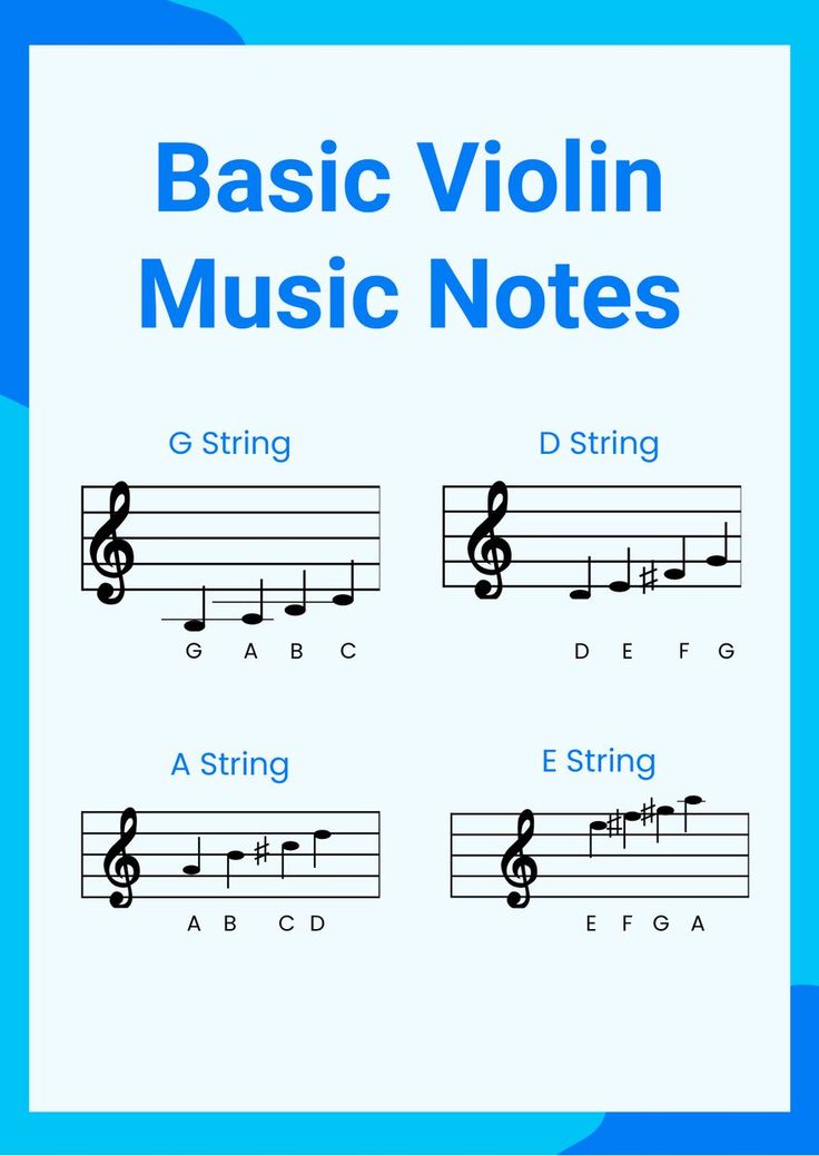 music notes for violin and piano with the words basic violin music notes