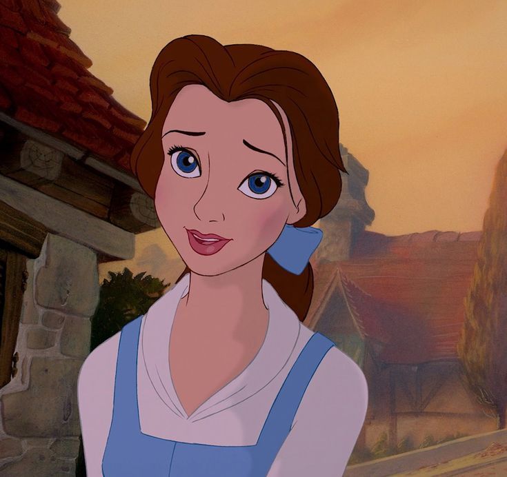 the animated character from beauty and the beast is looking at the camera while standing in front of an old building