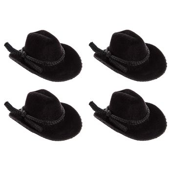 Rope 'em cowboy! Black Flocked Cowboy Hats are flocked in surface texture with simple tie details and curved brims. They are perfectly versatile, which means you can incorporate them into everything from paper projects and miniature projects to mixed media and even paintings. Go western in your crafty themes! Dimensions: Length: 2 1/16" Width: 1 5/8" Height: 3/4" Package contains 4 pieces. Cowboy Centerpieces, Rodeo Birthday Parties, Cowboy Birthday Party, Western Theme Party, Chapeau Cowboy, Cowboy Birthday, Silhouette Cameo Machine, Miniature Projects, Cowboy Party