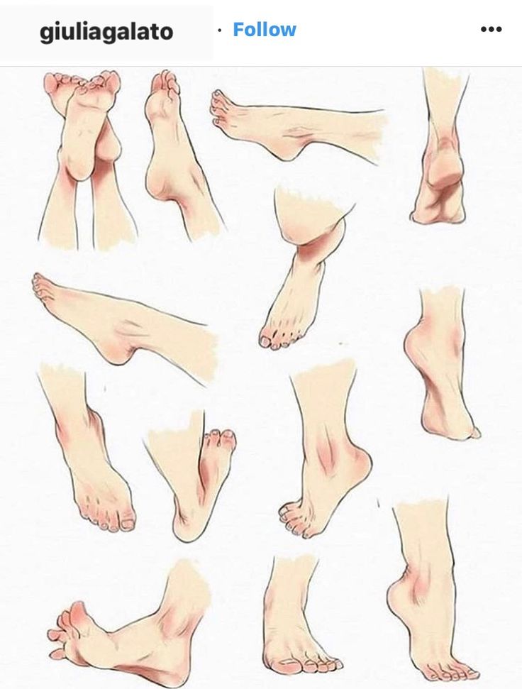 an image of different feet and ankles