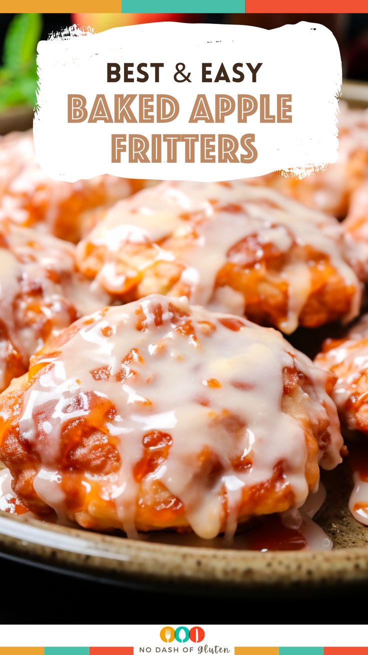 the best and easy baked apple fritters