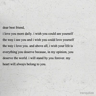 a piece of paper with the words dear best friend written on it