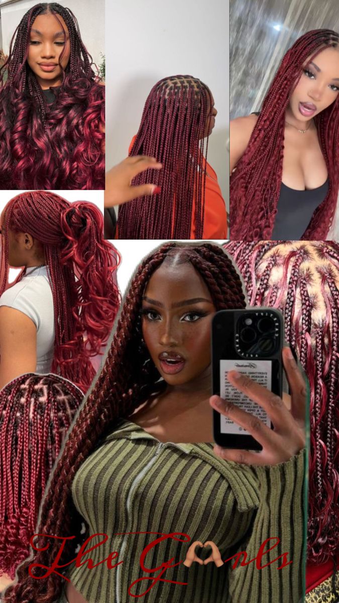 Hair Color Tips, Braiding Hair Colors, Color Tips, Short Box Braids Hairstyles, Goddess Braids Hairstyles, Winter Inspiration, Box Braids Hairstyles For Black Women, Braids Hairstyles Pictures, Braided Cornrow Hairstyles