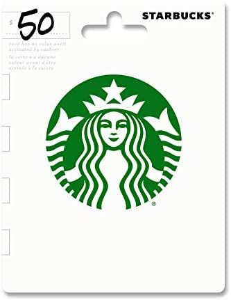 the starbucks logo is shown on a white card