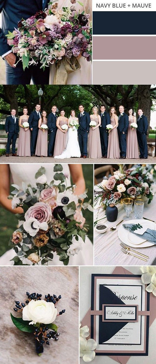 a collage of photos with flowers and wedding colors