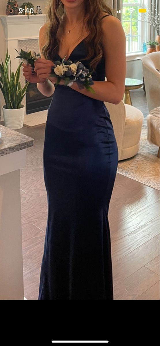 Navy Blue Fitted Prom Dress, Swoop Back Dress, Navy Prom Dress Tight, Fancy Navy Blue Dress, Ball Dresses Navy Blue, Dark Blue Semi Formal Dress, Elegant Royal Blue Dress, Navy Blue Hoco Dress Long, Long Dress Formal Elegant Classy Simple