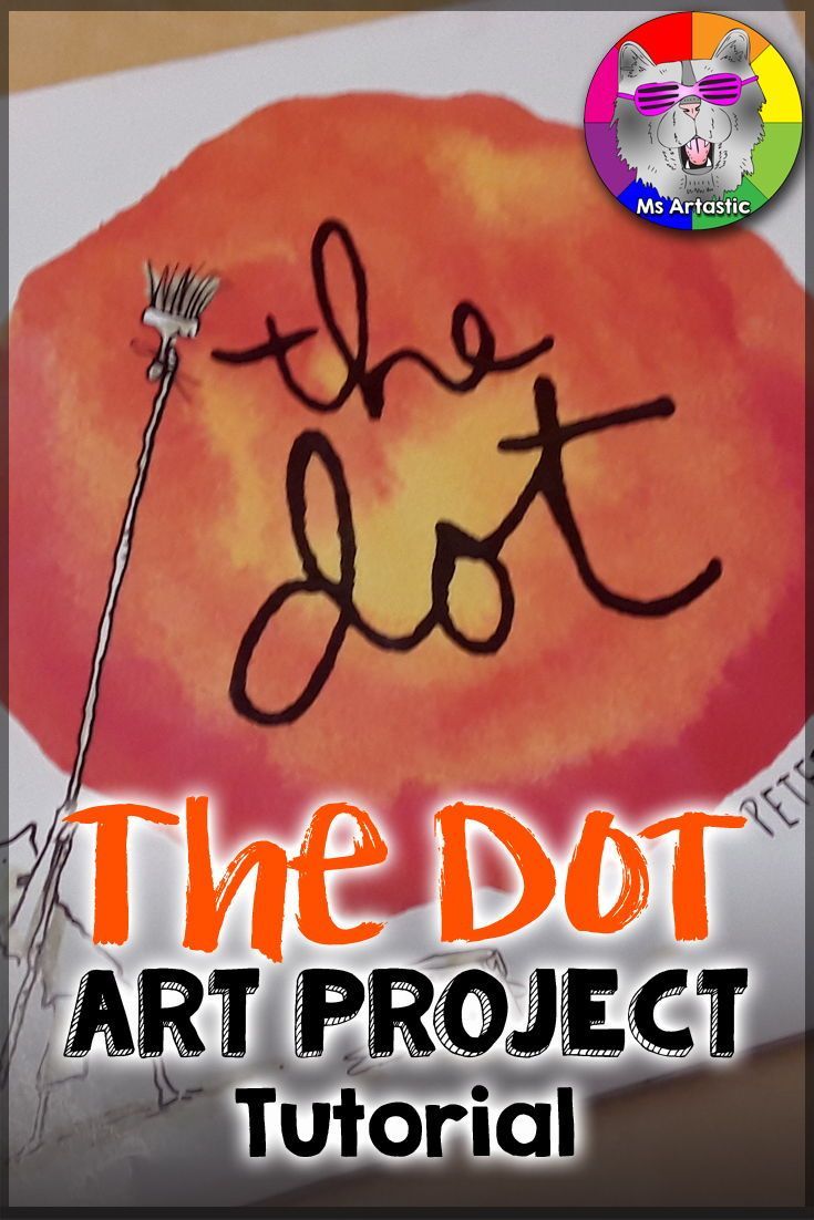 the dot art project is an easy way to teach kids how to draw and paint