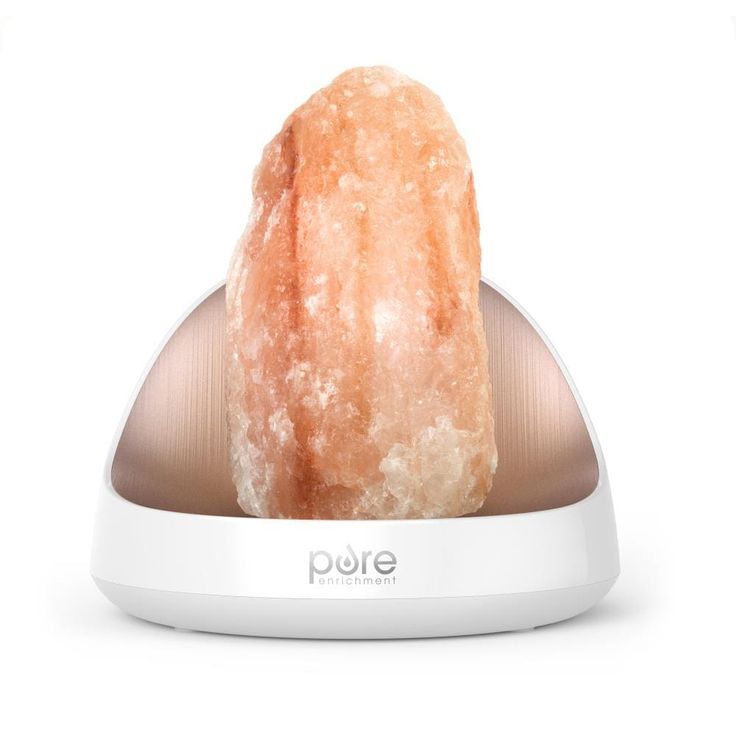 Pureglow Himalayan salt lamp + ultrasonic essential oil diffuser from Pure Enrichment combines the therapeutic benefits of a 100% Himalayan salt lamp with the fragrant aromatherapy of an ultrasonic oil diffuser. Designed for medium-sized offices, bedrooms, living rooms, and meditative spaces, Pureglow not only beautifully complements your decor, it releases negative ions into the air that help boost your mood, increase energy levels, and neutralize the positively charged ions that emit from elec Himalayan Rock Salt Lamp, Rock Lamp, Salt Rock Lamp, Scented Oil Diffuser, Therapy Lamp, Salt Lamps, Himalayan Salt Lamp, Salt Lamp, Rock Salt