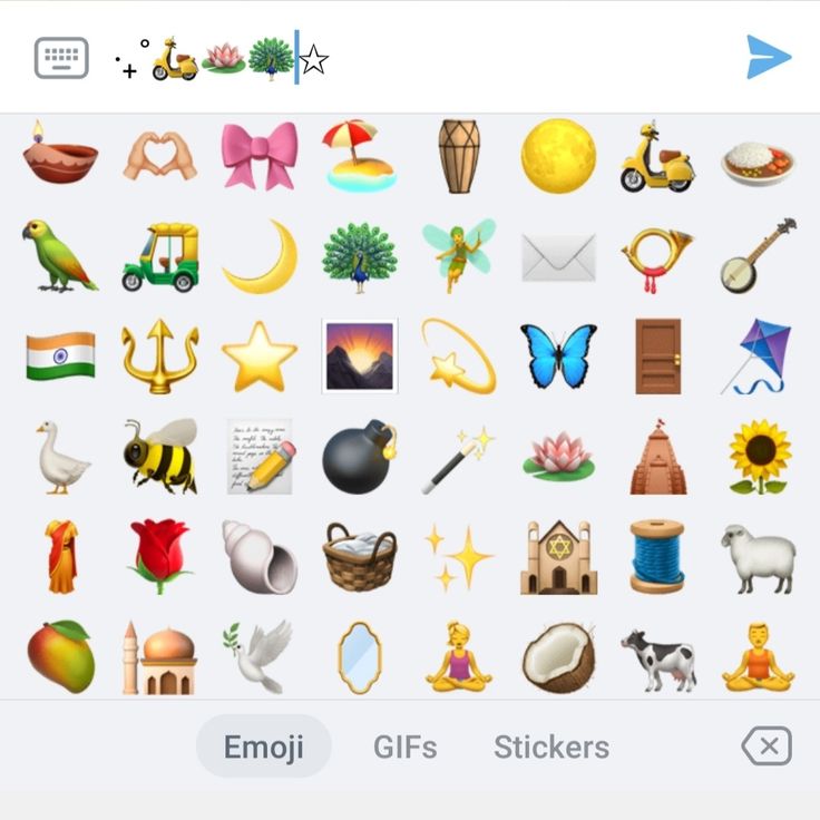 the emoj stickers on an iphone