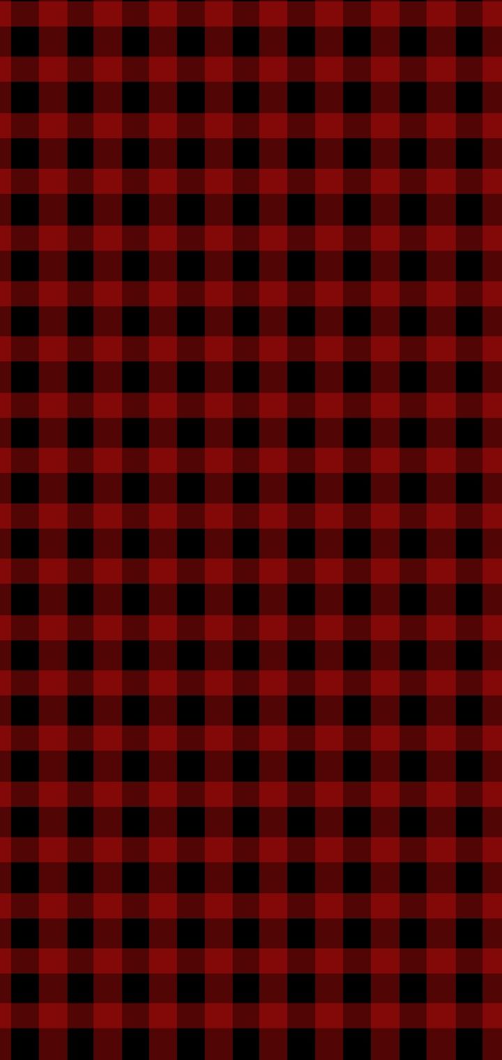 a red and black checkered background