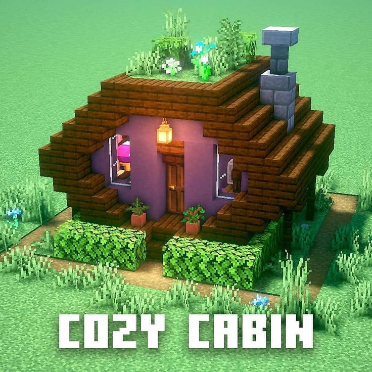 an image of a small house in the middle of some plants and bushes with text overlay