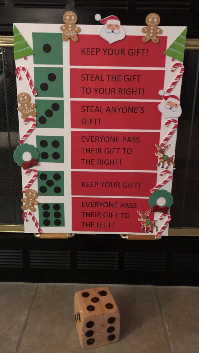 a sign that says keep your gift, steal the gift to your right