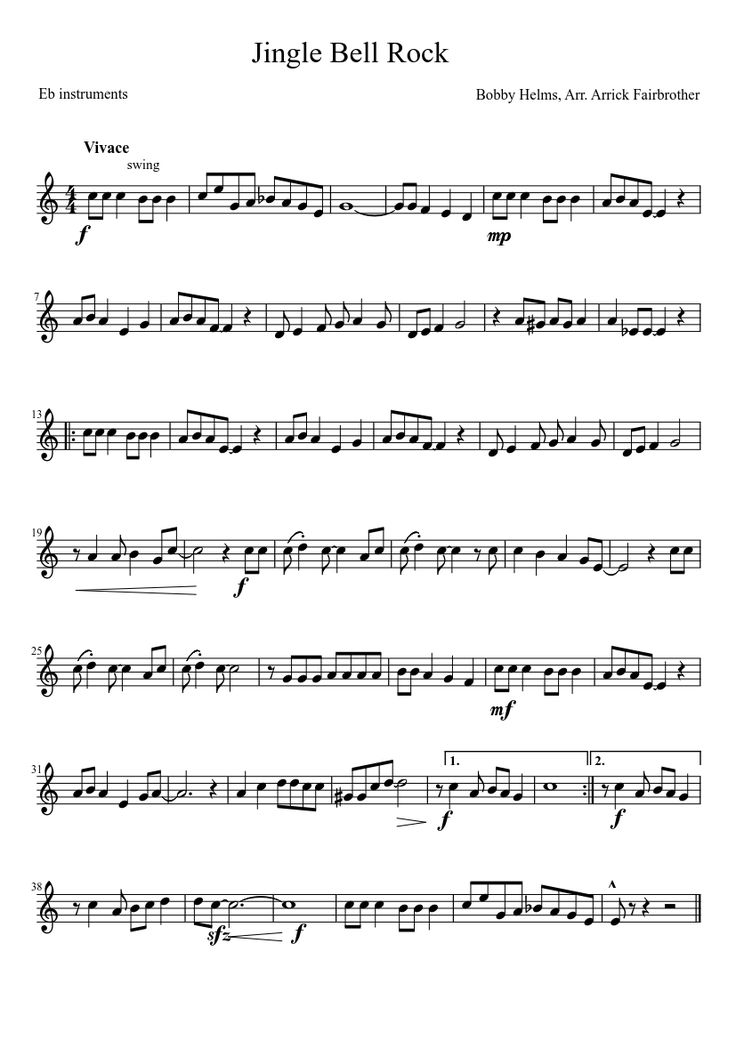 Jingle Bell Rock Alto Sax Christmas Sheet Music, Alto Sax Music Sheet, Saxophone Notes Alto, Sheet Music Saxophone Alto, B Flat Clarinet Sheet Music, Alto Saxophone Fingering Chart, Saxophone Music Sheet, Alto Sax Music, Saxophone Notes