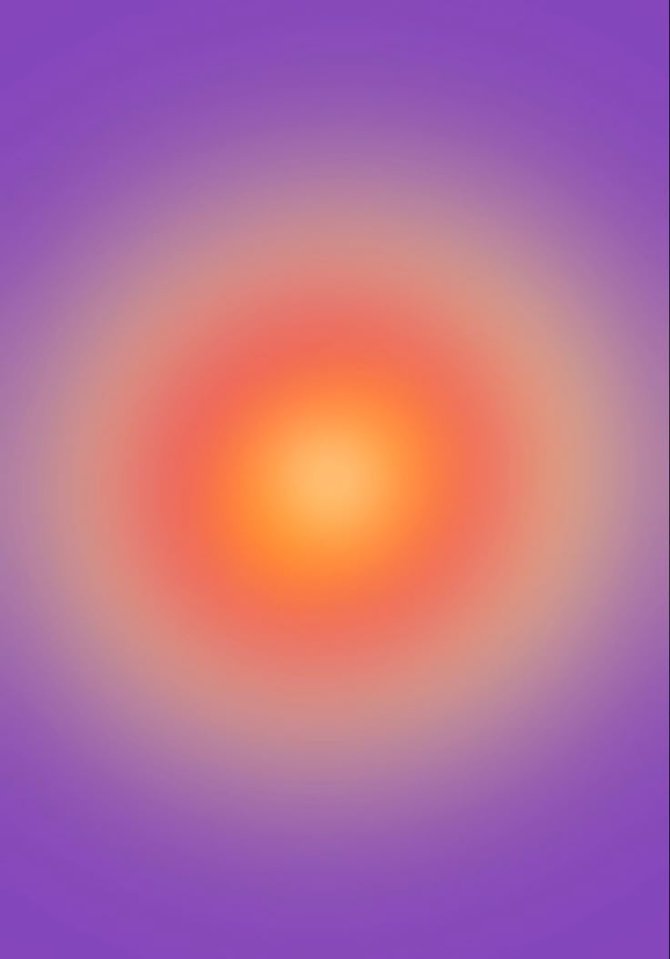 an orange and pink circular pattern on a purple background