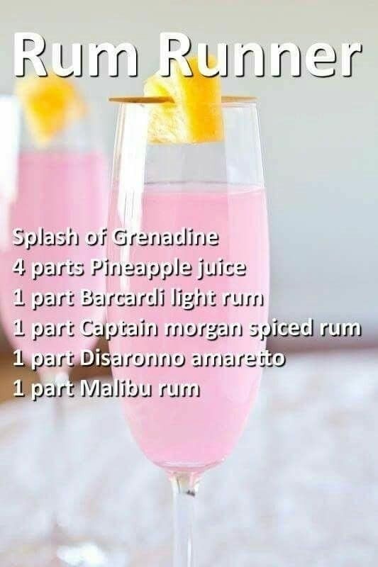 two glasses filled with pink liquid and lemon wedges on top of each glass, along with the words run runner written below