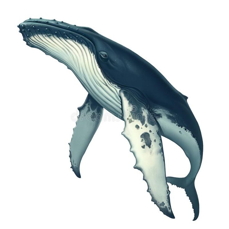 a drawing of a humpback whale jumping in the air