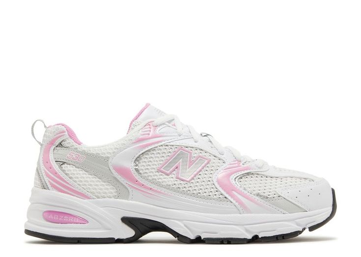 New Balance 530 'White Raspberry' - New Balance - MR530BC - white/raspberry/brighton grey | Flight Club White Raspberry, Pretty Shoes Sneakers, Flight Club, Cute Sneakers, Fresh Shoes, Girly Shoes, Shoe Inspo, Aesthetic Shoes, Fall Fits