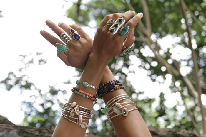 Prism+Sol Rings And Bracelets, Ethno Style, Estilo Hippie, Mode Boho, Bohol, Hippie Chic, Looks Vintage, Arm Candy, Hippie Style