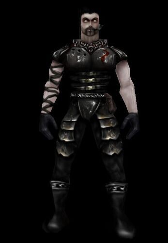 a character from the video game castlevanin standing in front of a black background