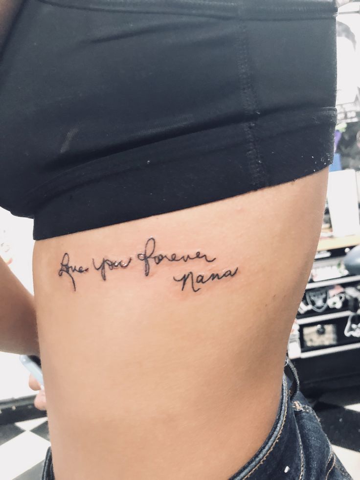 Nana Remembrance Tattoo, Tattoo Ideas For Nana, Nana And Granddaughter Tattoos, Tattoos Grandma Memorial, Tattoos To Honor Grandmother, Nana Tattoo Ideas Grandmothers, Nana Memorial Tattoo, Tattoo For Nan, Nan Tattoo Ideas