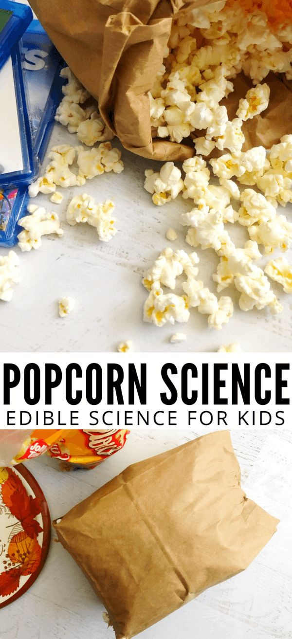 popcorn science for kids with text overlay