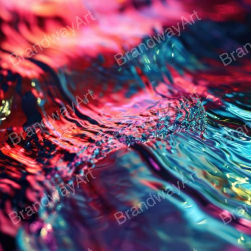 colorful water ripples on top of each other