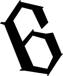 the letter c is made up of black letters