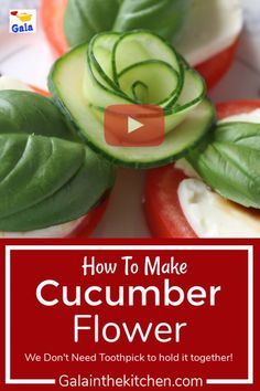 how to make cucumber flower for mother's day