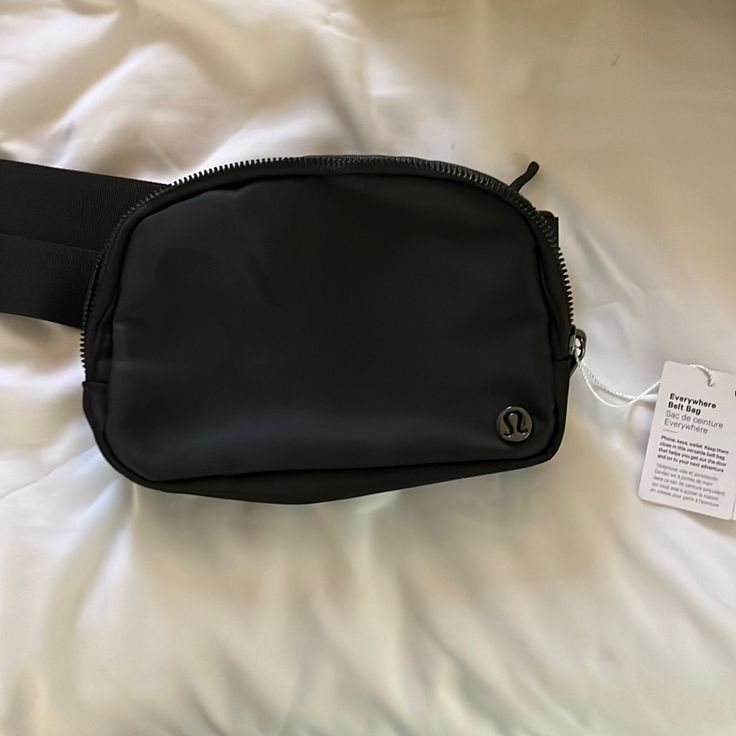 Nwt Lululemon Belt Bag Black Black Lululemon Belt Bag, Lululemon Belt Bag Black, Lululemon Belt Bag, Bday Wishlist, Bags Aesthetic, Black Aesthetic, Belt Bag, Lululemon Athletica, Vision Board