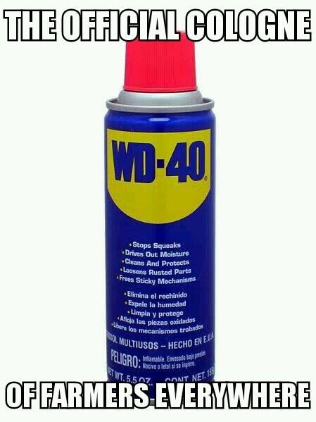 a can of wd - 40 is shown with the caption that says,