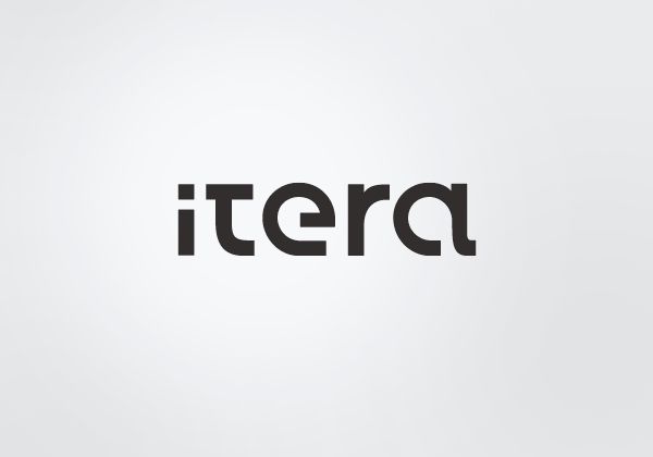 the word itera written in black on a white background