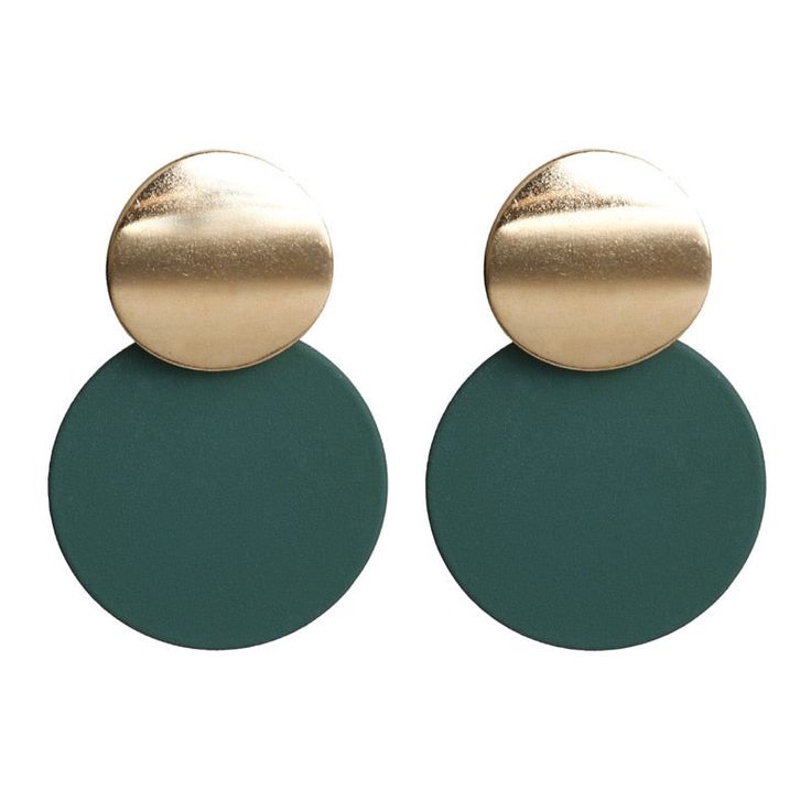 Brand Name: LATSMetals Type: Zinc AlloyOrigin: CN(Origin)Material: Zinc AlloyStyle: VintageShape\pattern: RoundGender: Women Girls Western Wear, Colorful Swimwear, Geometric Statement Earrings, Gold Earrings Wedding, Korean Earrings, Green Accessories, Ear Clips, Lace Print, Metal Earrings