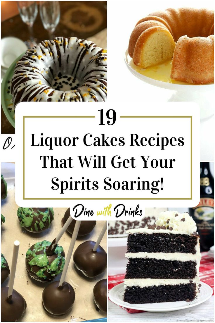 Collage of 4 liquor cakes recipes. Liquor Brownies, Liquor Cake Recipes, Godiva Chocolate Liquor, Liquor Cakes, Alcohol Desserts, Tequila Cake, Booze Cake, Infused Alcohol, Chocolate Tequila