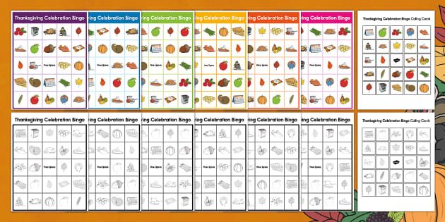 a printable thanksgiving counting game for children